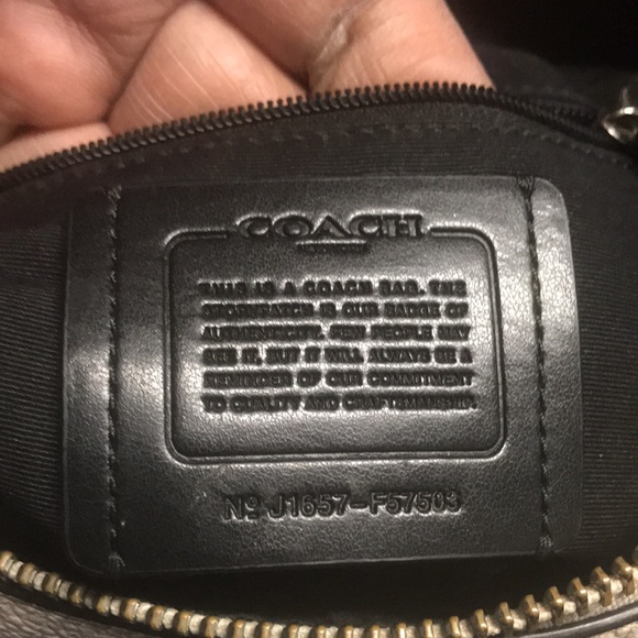 Gorgeous Coach bag with leather and snakeskin - Picture 9 of 13